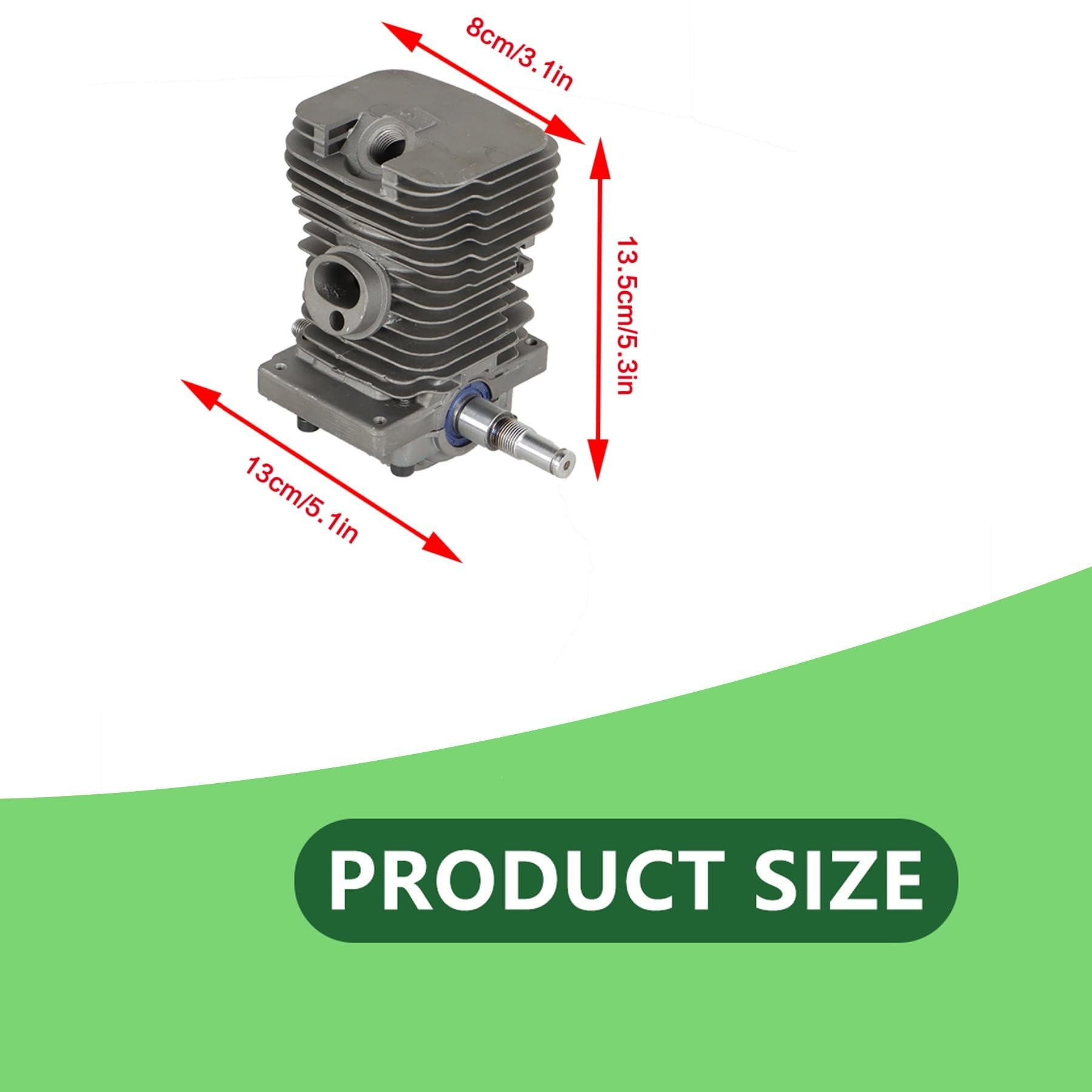 marddpair Kit de pistón de cilindro de 38 mm 1132 030 0402 de repuesto para motor de motosierra Stihl MS170 MS180 018 1130 020 1208
