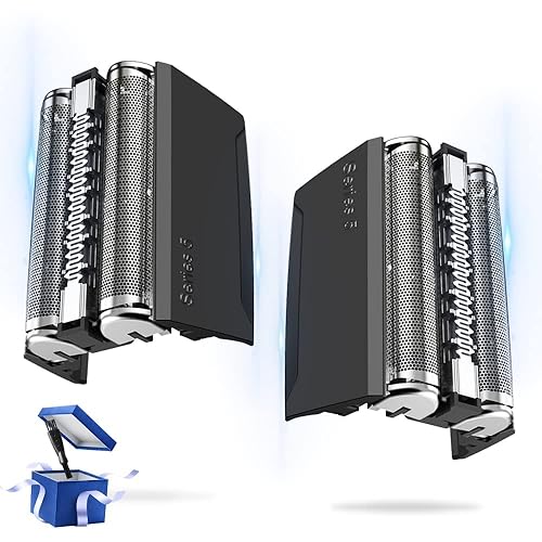 Cuchillas 52B compatibles con cabezal de repuesto Braun Series 5, 2 piezas 52B para papel de aluminio y cortador de repuesto Braun Series 5, 52B