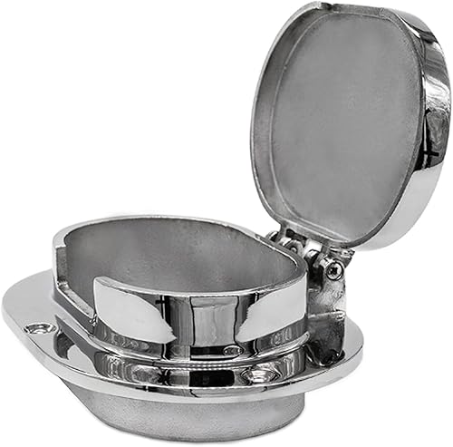 MARINE CITY Cadena de acero inoxidable 316, tubo ovalado para cubierta resistente, duradero en el entorno de agua salada, acabado brillante suave,