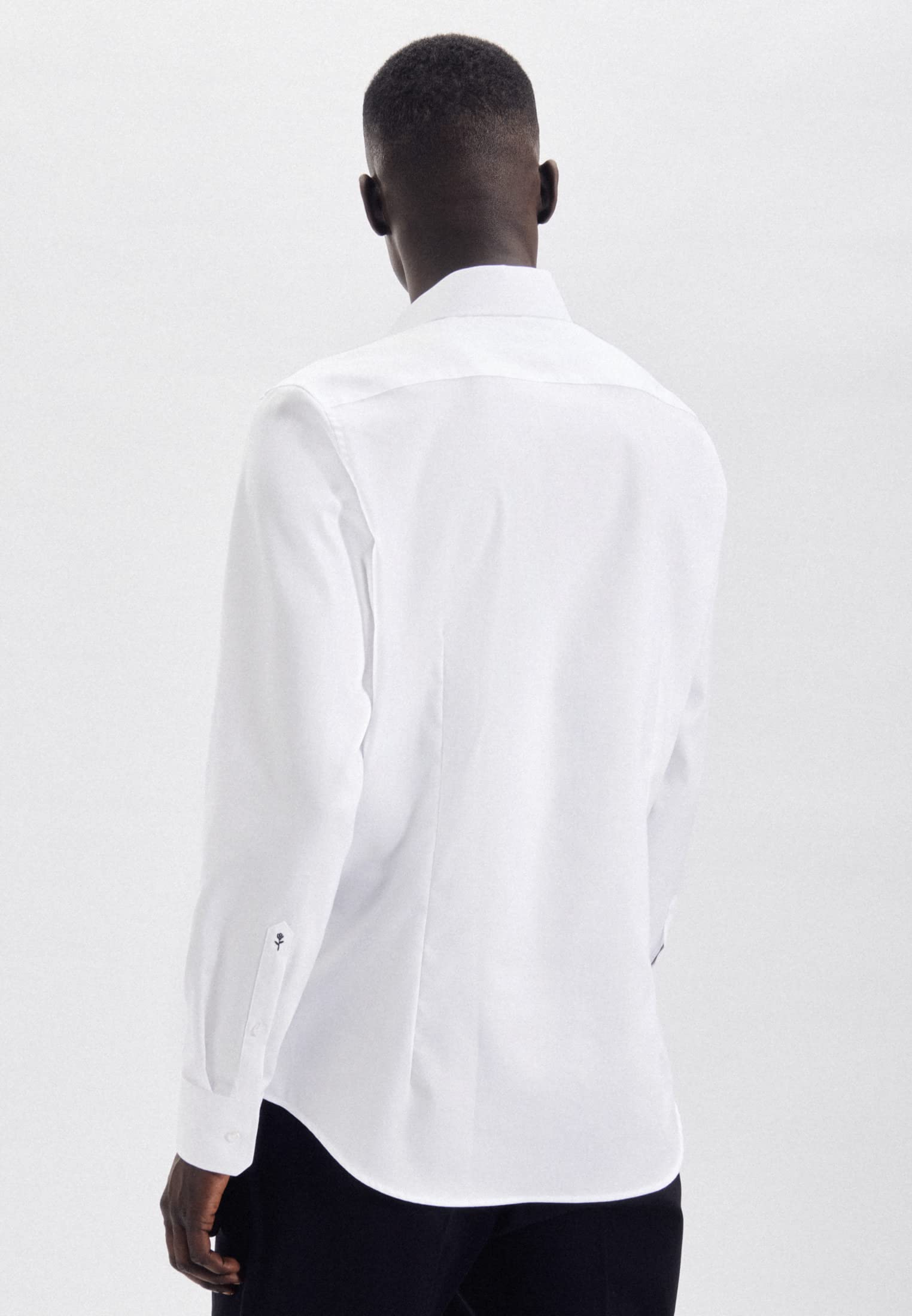 Seidensticker Camicia Business da Uomo - vestibilità Slim - No Stiro - Collo Kent - Manica Lunga - 100% Cotone