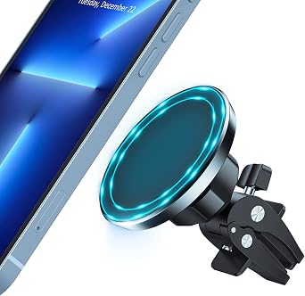 Magnetic Car Mount Phone Holder - Mag Safe Air Vent Phone Mount for Car Compatible with iPhone 15 14 13 12 Pro Max Mini Plus, 360 Adjustable Mag Safe Car Mount Phone Holder for All Phone