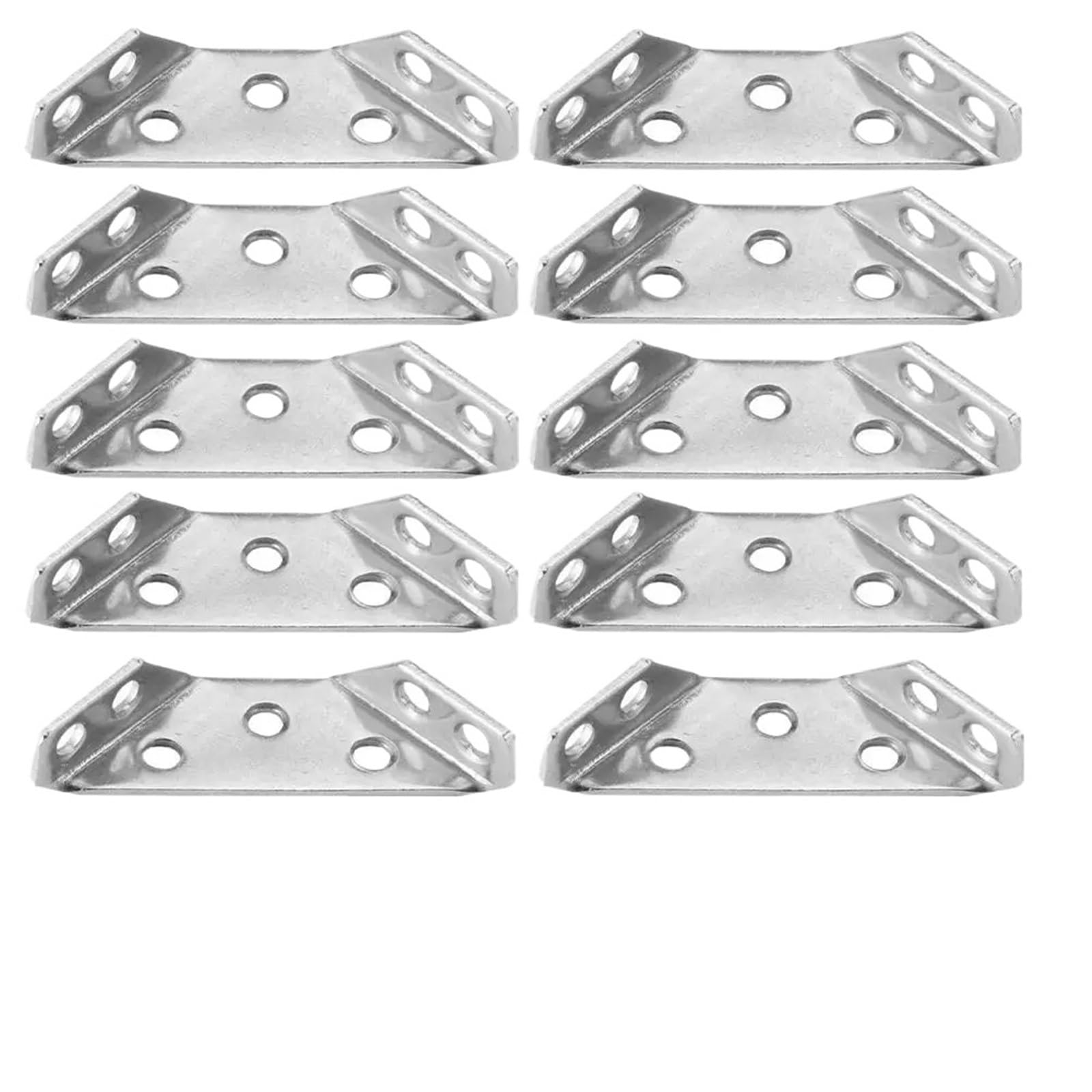 Furniture Corner Connector 4/10/20pcs Thickened Stainless Steel Angle Code Universal Furniture Fixed Bracket 90 Degrees Connectors(10pcs)