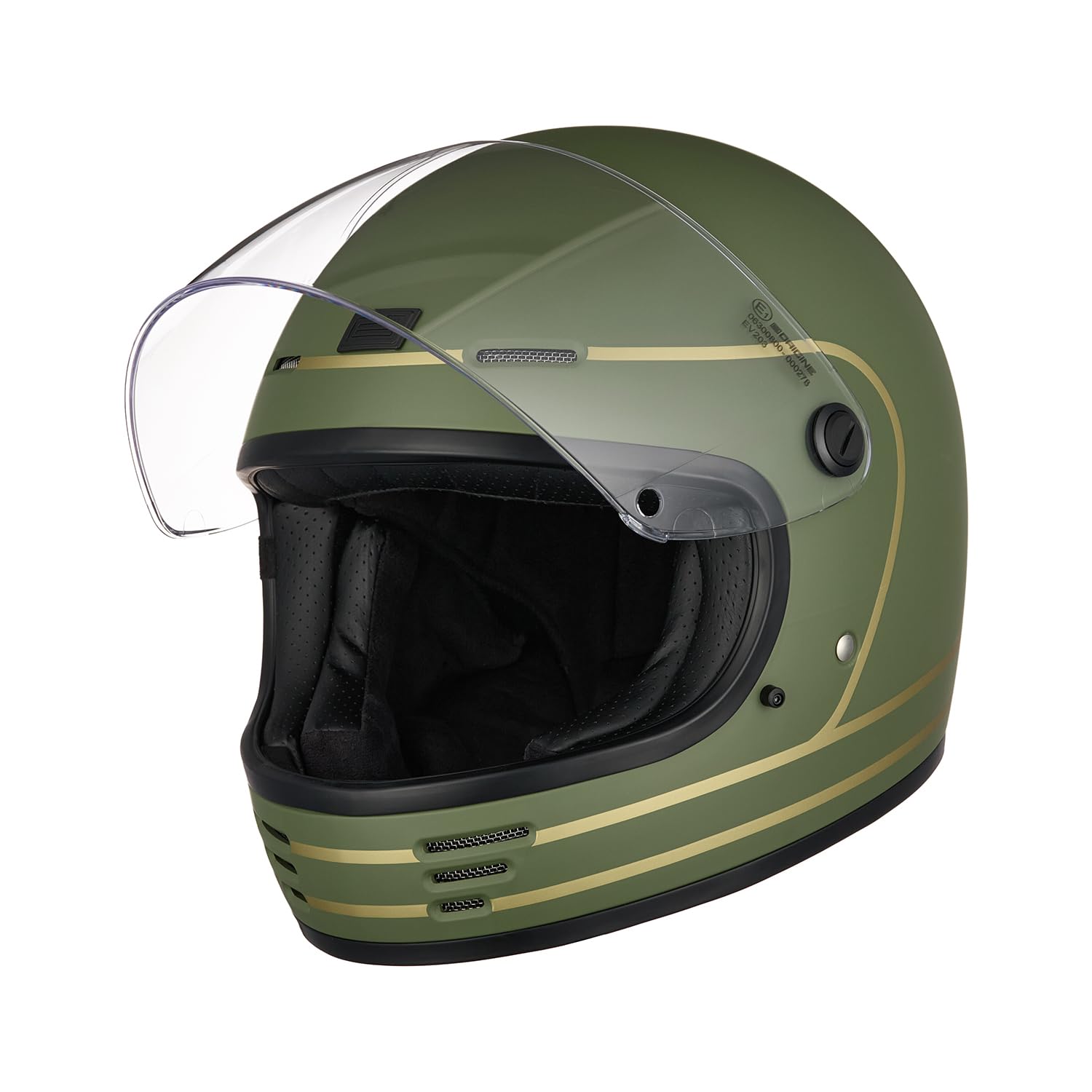 ORIGINE Casco Integral para Motocicleta, Casco Retro Vintage con Visera ECE