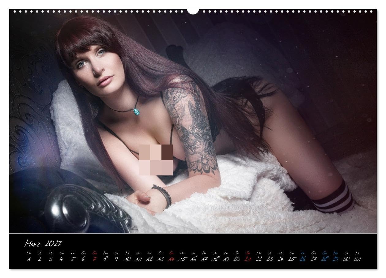 PinUp-Kalender 2027 (hochwertiger Premium Wandkalender 2027 DIN A2 quer), Kunstdruck in Hochglanz: Sexy Frauen (CALVENDO Erotik)