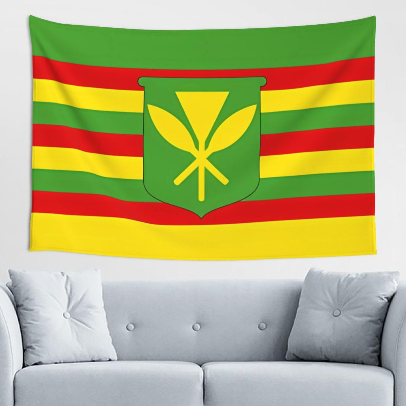 ZZYYDS Native Hawaiian Flag Wall Decor Tapestry 60x40in, Wall Hanging, Home Decor, Dorm Decor, Porch Tapestry, etc.