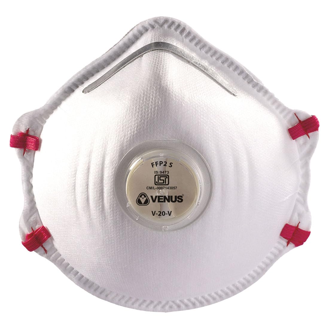 VENUS V-20 V FFP2 S ISI Certified Convex Cup Seam Style Respirator with Stay Cool Exhalation Valve for Easy Breath Leak-Proof & Comfortable Fit, Anti-Pollution Face Protection with Head Loop Mask (B0CKVMC9MN) Amazon Price History, Amazon Price Tracker