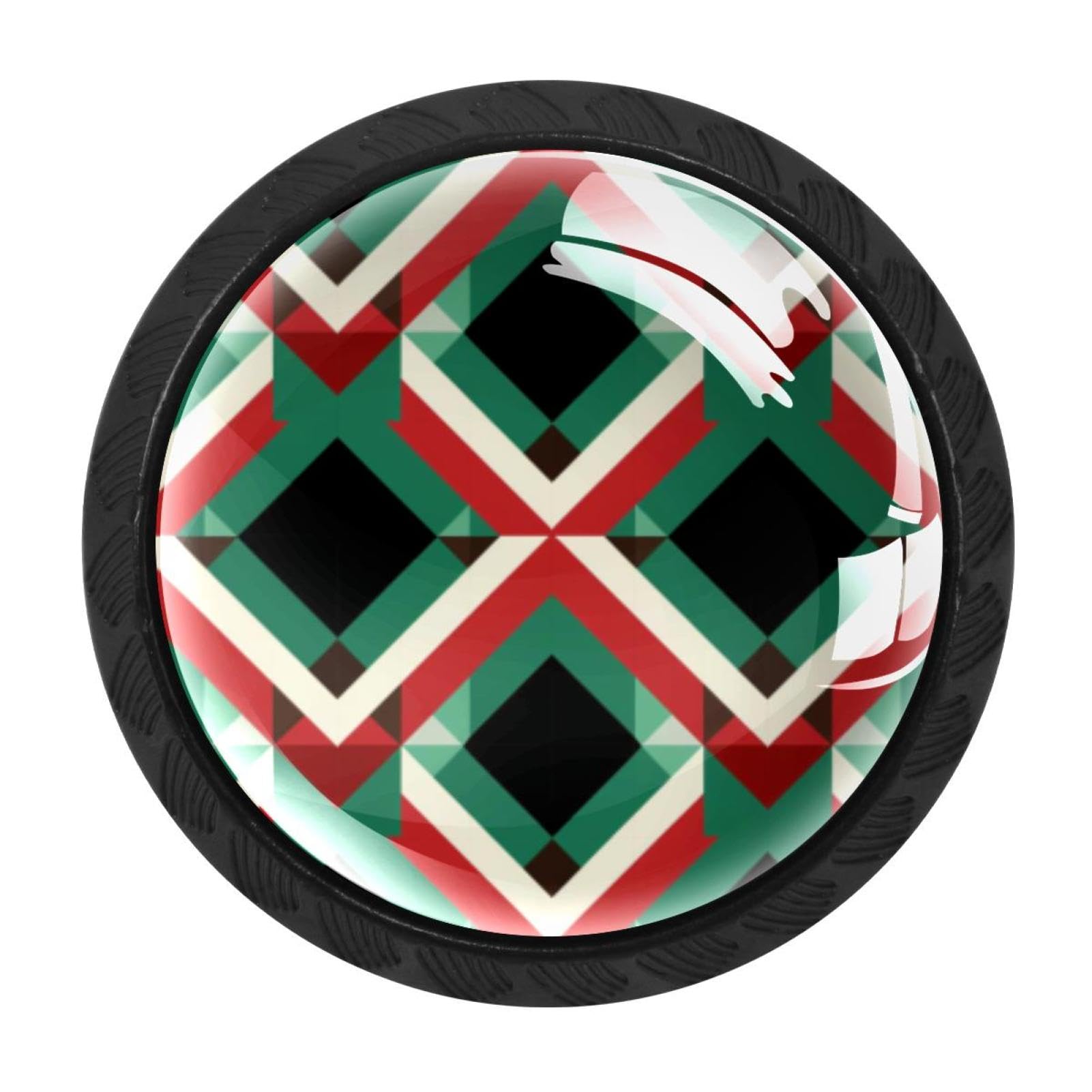 Chenzzzz Multicolored 17 4 Pieces Palestine Drawer Knobs, 35Mm Black Cabinet Knobs, Drawer Pulls And Knobs, Dresser Drawer Knobs, Cabinet Hardware Kitchen Cabinet Knobs