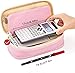 EASTHILL Big Capacity Pencil Pen Case Office College School Large Storage High Capacity Bag Pouch Holder Box Organizer Blue (Pink)
