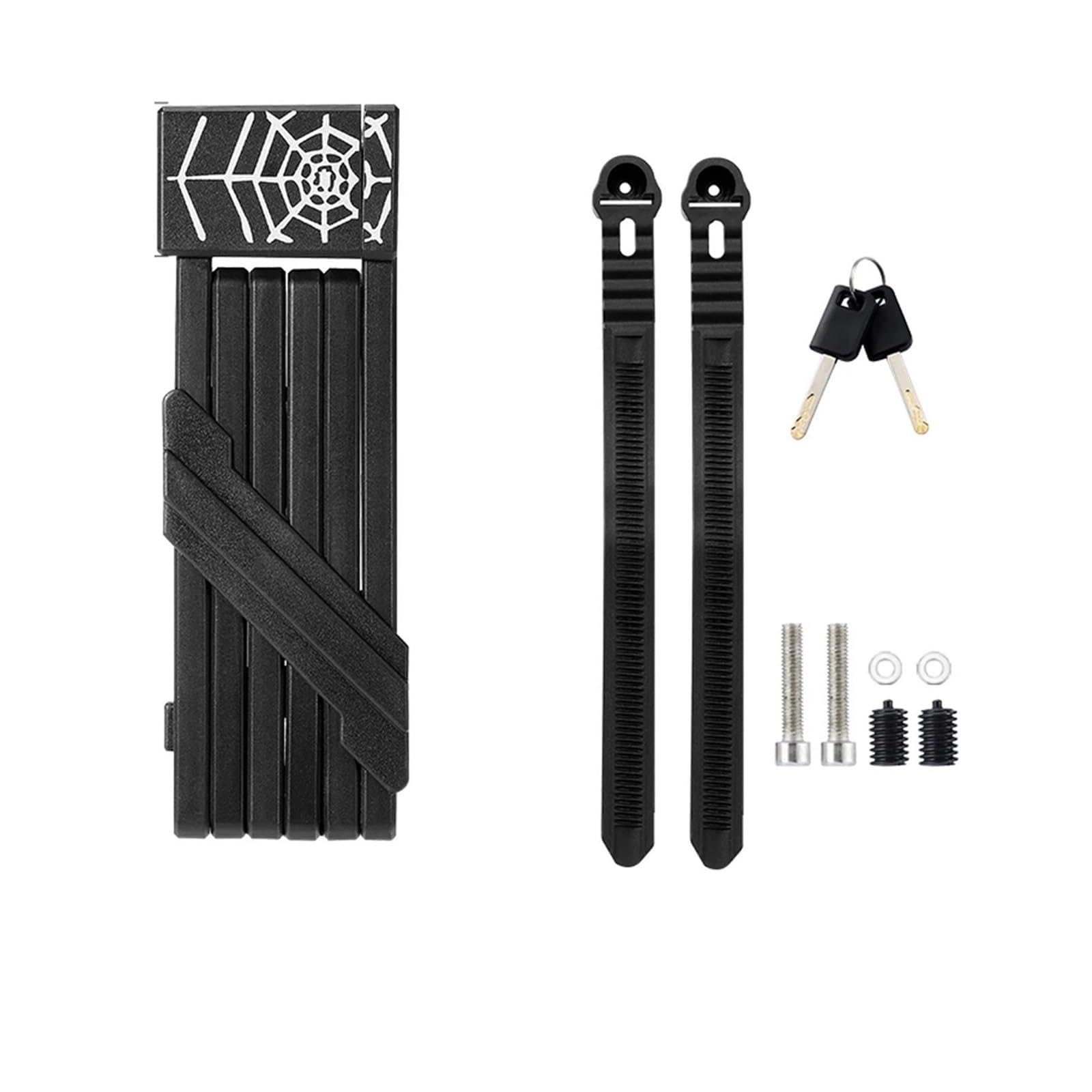 Portable Bicycle Lock Folding Password Lock Anti-Theft Bicycle Motorcycle Foldable Lock MTB Road Bike Accessories(2 Keys Lock)