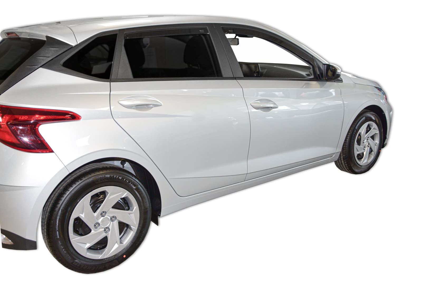 J&J AUTOMOTIVE | Heko Deflecteurs D'air Déflecteurs De Vent Compatible Avec I20 5P. Berlina Depuis 2020, Ensemble 4 Pcs, Aérodynamique, Montage Facile