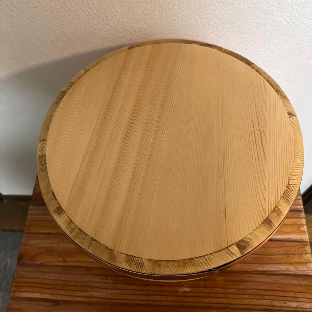 江戸びつ 木製おひつ 5号21cm 銅アクセント 木曽さわら 天然木