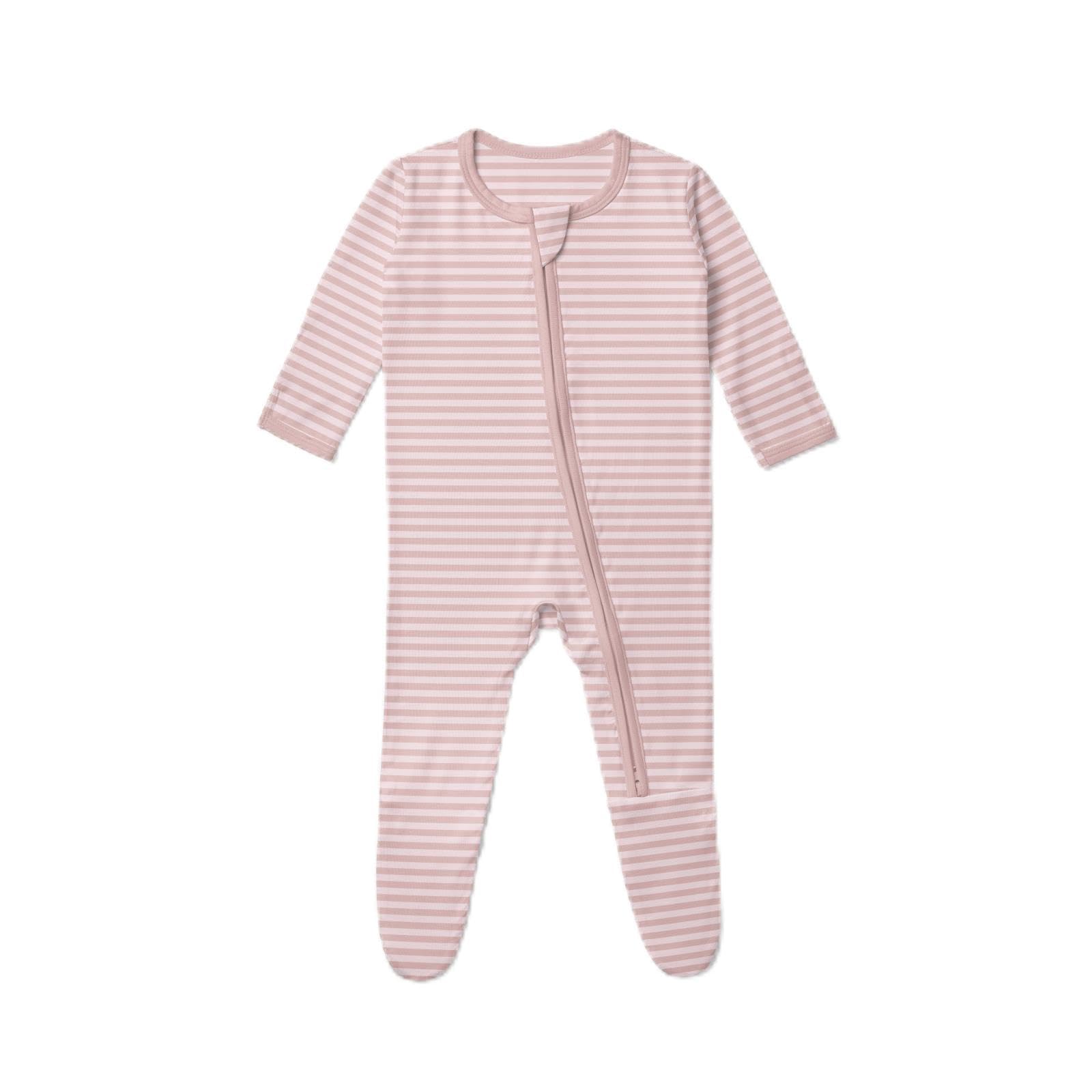 KicKee Baby &amp; Toddler Zipper Footie – Ultra-Soft Viscose from Bamboo Pajamas with Flip Paws &amp; Grips