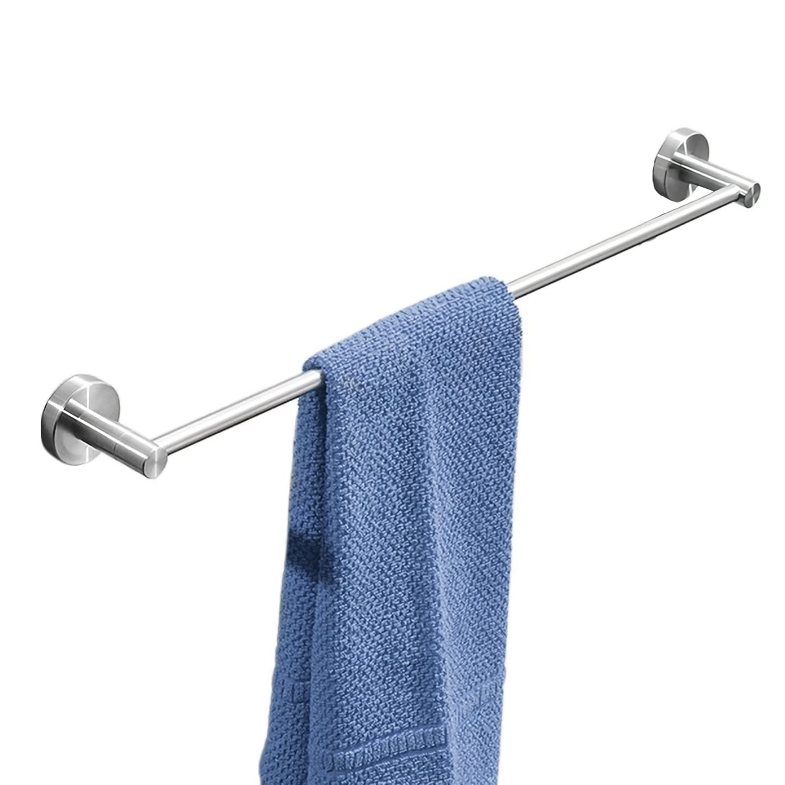 Portasciugamani Singolo da Bagno Rotondo, Portasciugamani in Acciaio Inossidabile Appendiabiti a Parete per Ferramenta da Bagno e Cucina 30cm-120cm (Dimensioni : 50cm)