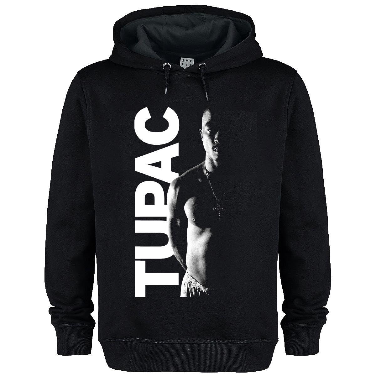 Amplified Men's Black Unisex Adult Tupac Shakur Hoodie (L) (Black)