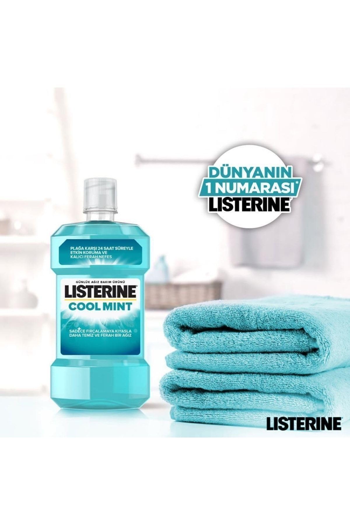 Listerine Cool Mint Ağız Bakım Suyu 500 Ml + 250 Ml
