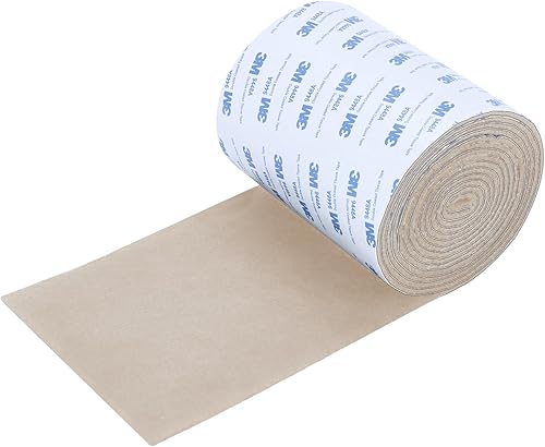 Miniatura 8 de Almohadillas de fieltro para muebles, tiras de fieltro autoadhesivas antideslizantes para cortar, rollo de tira de fieltro negro resistente para