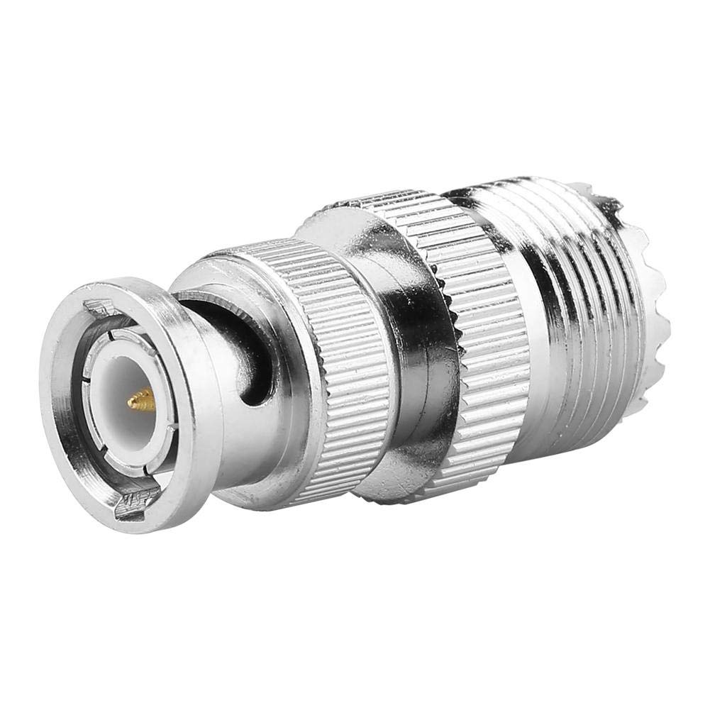 2pcs BNC Male Plug to UHF SO239 PL-259 Female Jack RF Type Coaxial Adapter Cable Extension Adapter,Compatible for Tektronix Receiver, Agilent, R&S