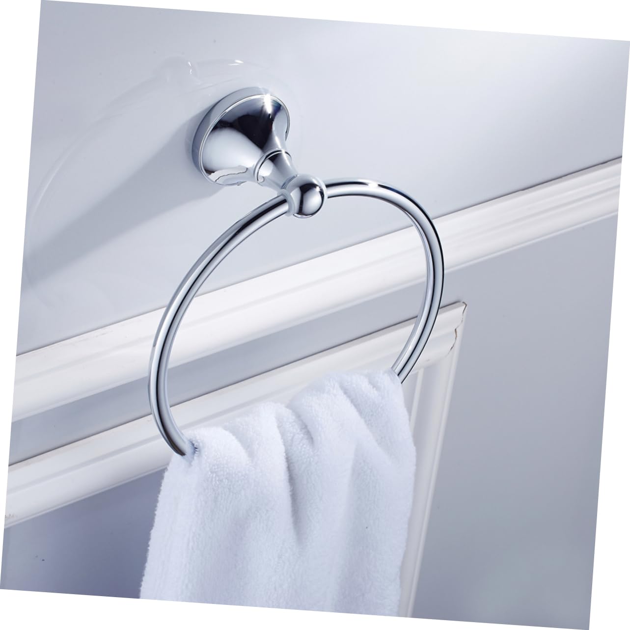 DOITOOL Runder Handtuchring Gebürsteter Handtuchhalter Aus Messingmaterial Für Badezimmer Einfach Hängender Handtuchring Passend Für Zuhause Hotel Etc