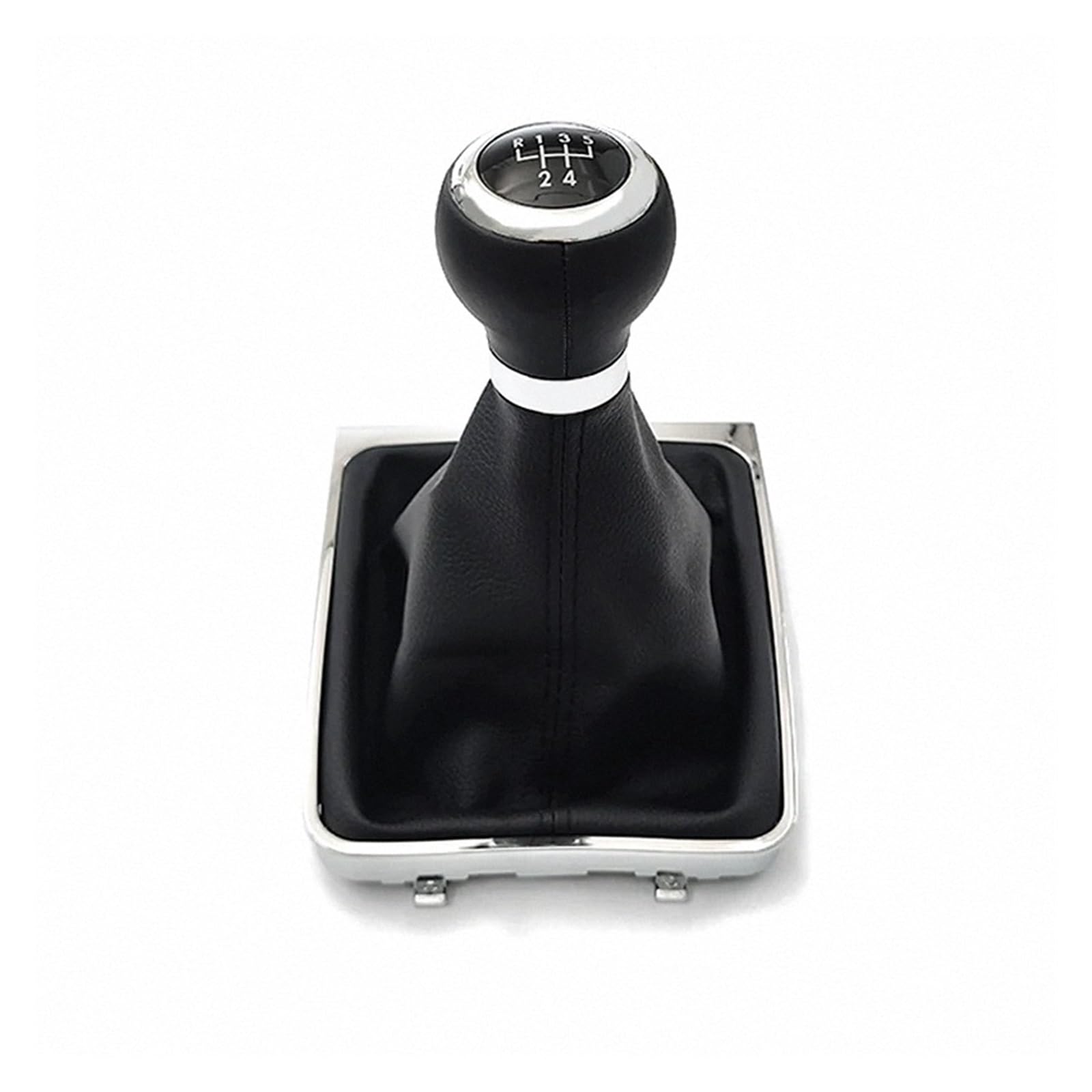 Lozopmtmld Plastic 5 Speed Shift Lever Knob For Vw For Passat B6 2005-2010 Abs / Pu Leather Stylish