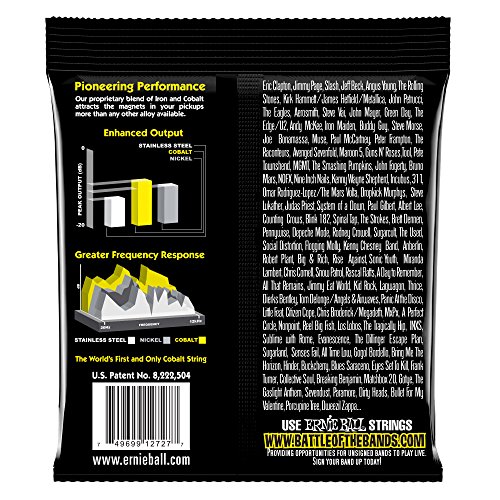 Image of Ernie Ball Beefy Slinky Cobalt Electric Guitar Strings, 11-54 Gauge (P02727)