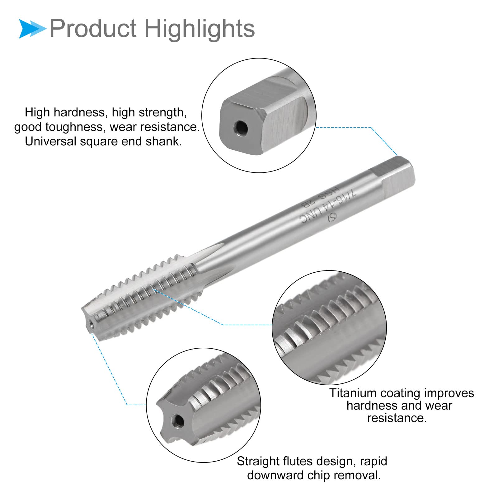 Taraud D'Extrusion (M2)Bit De Taraudage Métrique Taraud De Formage De Filetage Pratique À Haute
