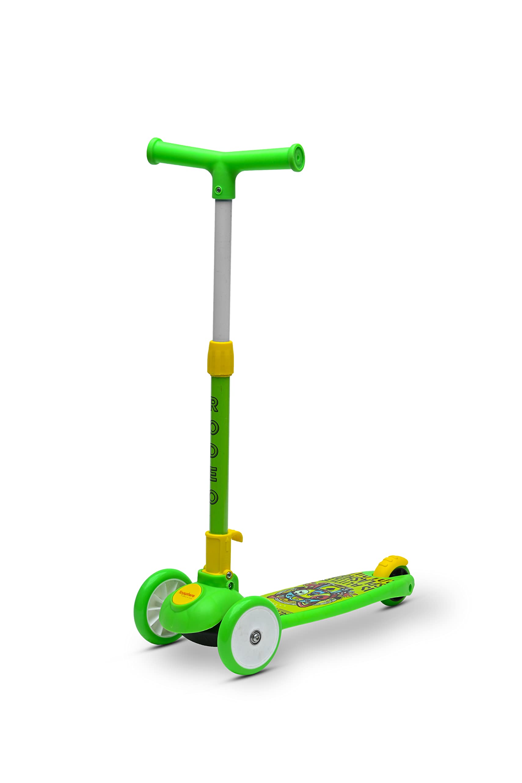 Kick Scooter for Kids, 3 Adjustable Height Scooter, Foldable & PVC Wheels with Rare Brakes for Kids Age Upto 3+ Years (GREEN) (B0C2XFZF83) Amazon Price History, Amazon Price Tracker