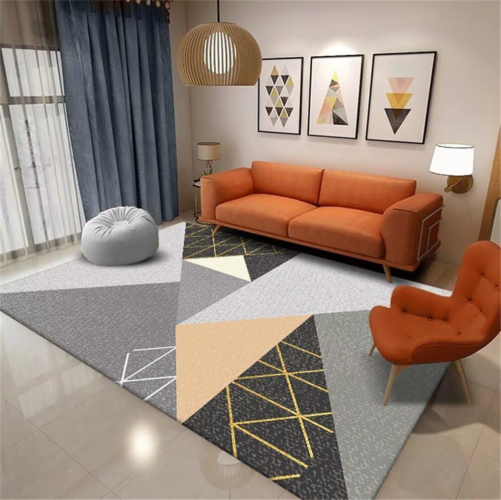 Tapis salle à manger moderne et lavable pour repas de famille