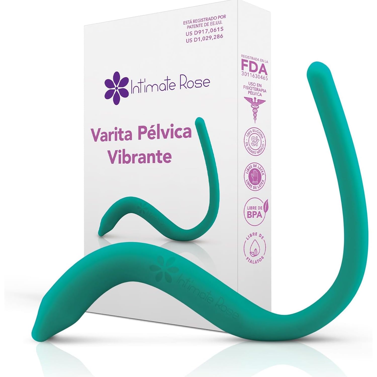Intimate Rose Varita con vibración para aliviar el dolor muscular pélvico - Uso en Fisioterapia Pélvica para la Liberación de Puntos Nerviosos y Puntos Sensibles - Hombres y Mujeres
