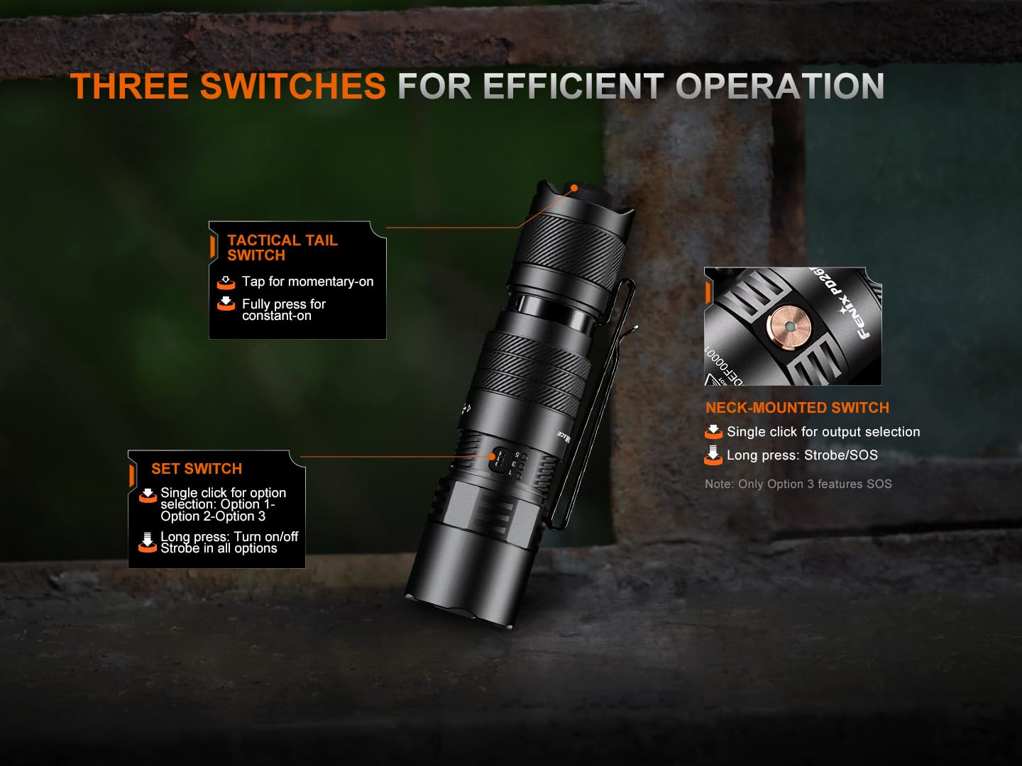 Fenix PD26R ACE Extrem Helle Taschenlampe LED Aufladbar,1300 Lumen,USB-C Wiederaufladbar,354M,IP68 Wasserdicht Mini Taktische Lampe,566 Stunden max,EDC Tragbare Outdoor Camping Survival Jagd Notfall