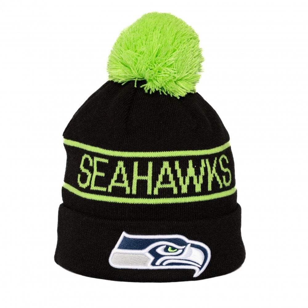 New Era Black Seattle Seahawks Storm Iii Beanie Sport Knit