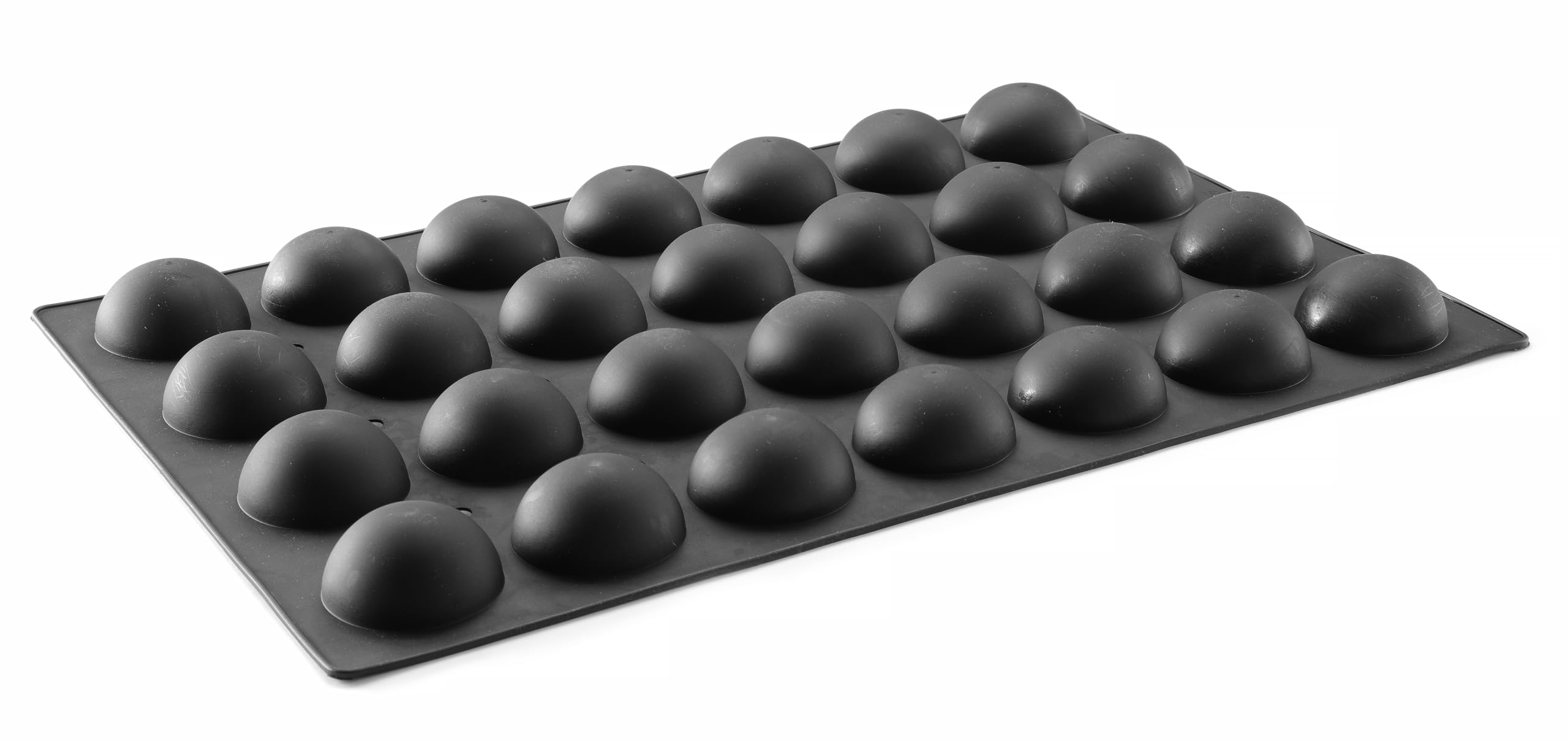 HENDI Halbkugel Silikonform, 24 Mulden, ø70x(H)35mm, Antihaftbeschichtung, Temperaturbeständig von -30°C bis 230°C, Hemisphere Backform, Schokoladenform, 600x395x(H)35mm, Silikon