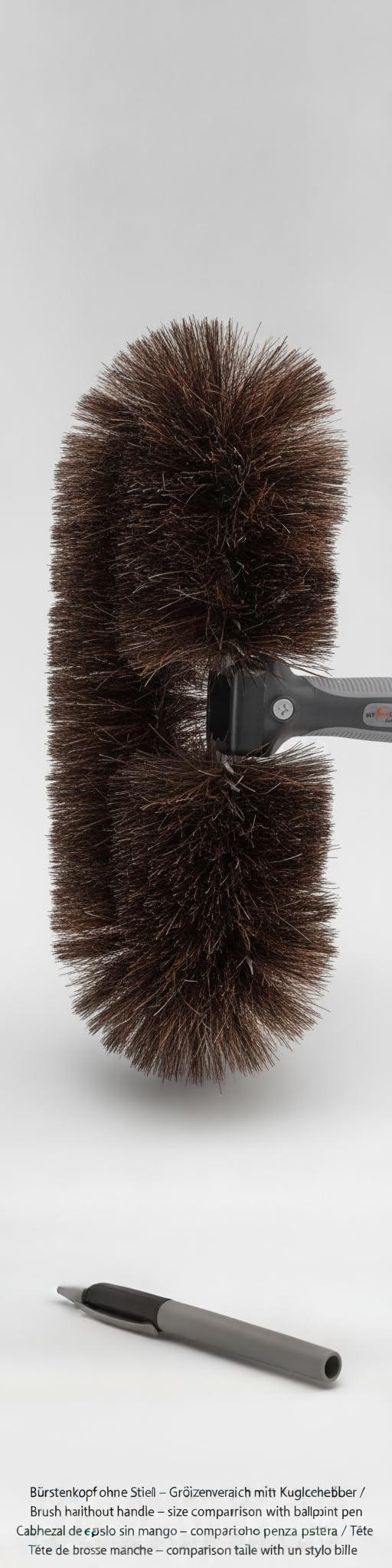 Brosse Araignée en CRIN de Cheval, Plumeau Mural Tête Seule