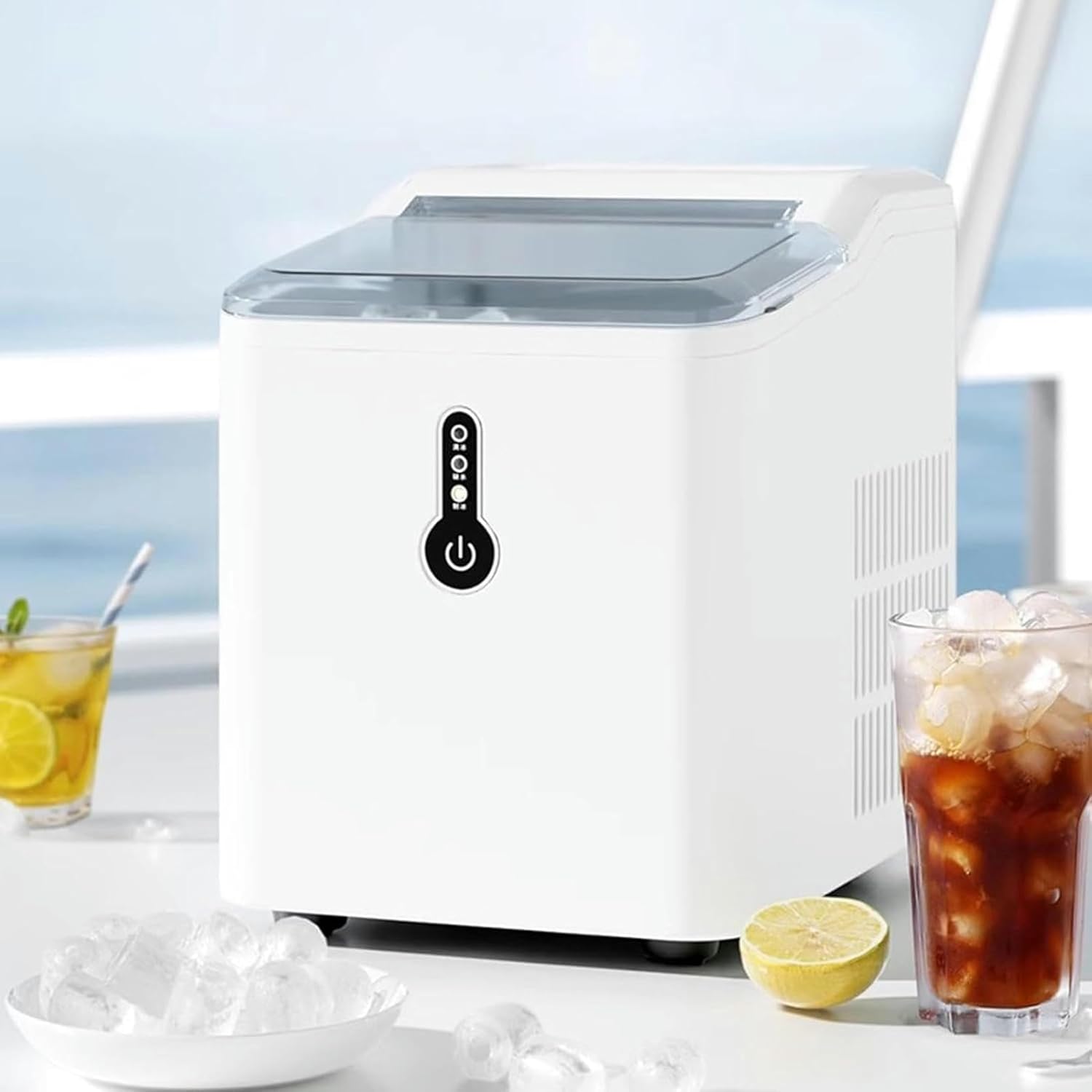 Machine to Make Ice On Countertop Portable Ice Machine for Domestic Bedrooms, Completely Automatic Ice Make