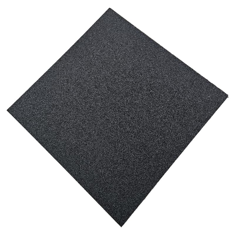 Pavimentos Arquiservi - Suelo de Gimnasio - 50x50x15mm - Loseta de Caucho 100% Reciclado - Color Negro - Protección contra Golpes y Reducción de Ruido - Instalaciones Deportivas