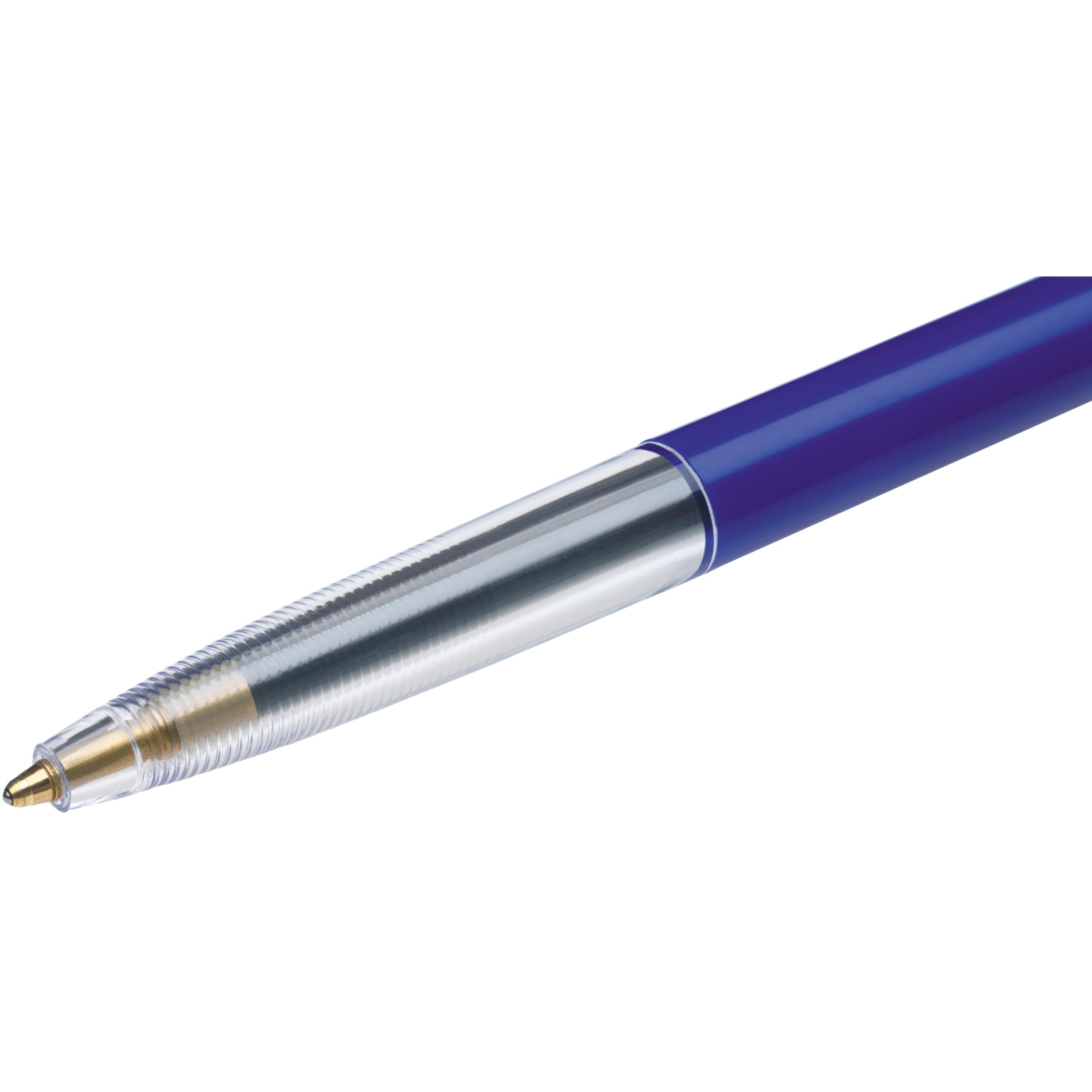 BIC Ecriture M10 Original Stylos-Bille Rétractables Pointe Fine (0,8 mm) - Encre De Couleur Bleue, Boîte de 50
