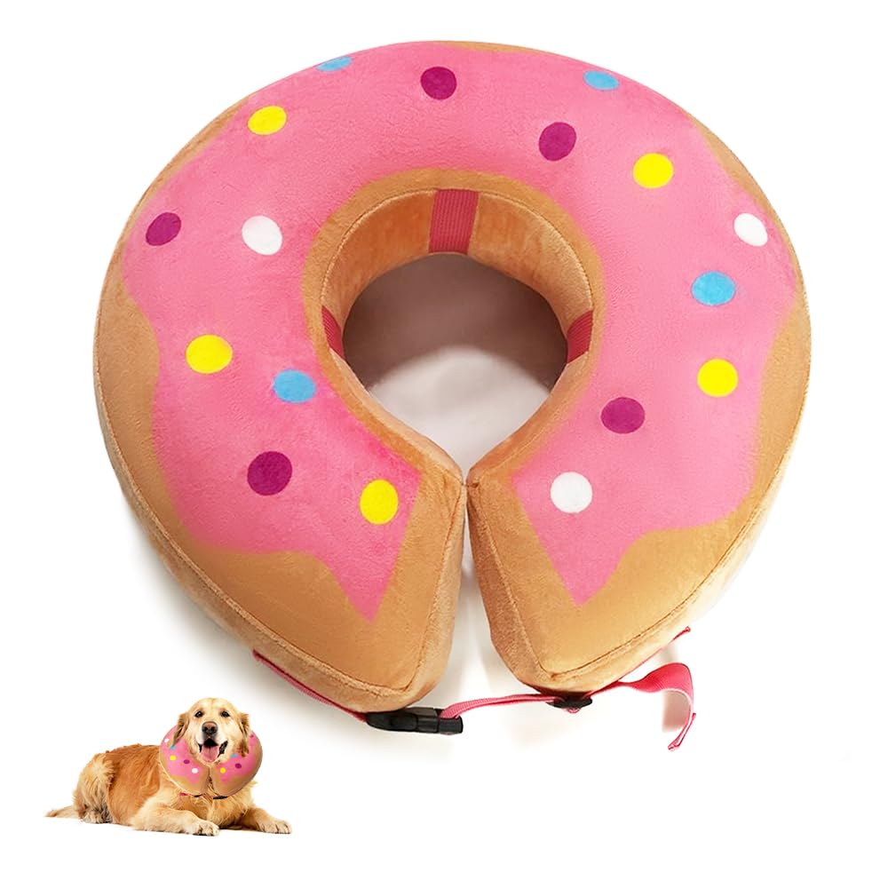 HMCEY Aufblasbare Halskrause Hund,Schutzkragen Hund,Hundekragen Leckschutz,Einstellbarer Halskrause Katze Weich,Katzenkragen,Kragen für Hunds Nach Op,Wiederherstellung Halsband für Genesung Nach