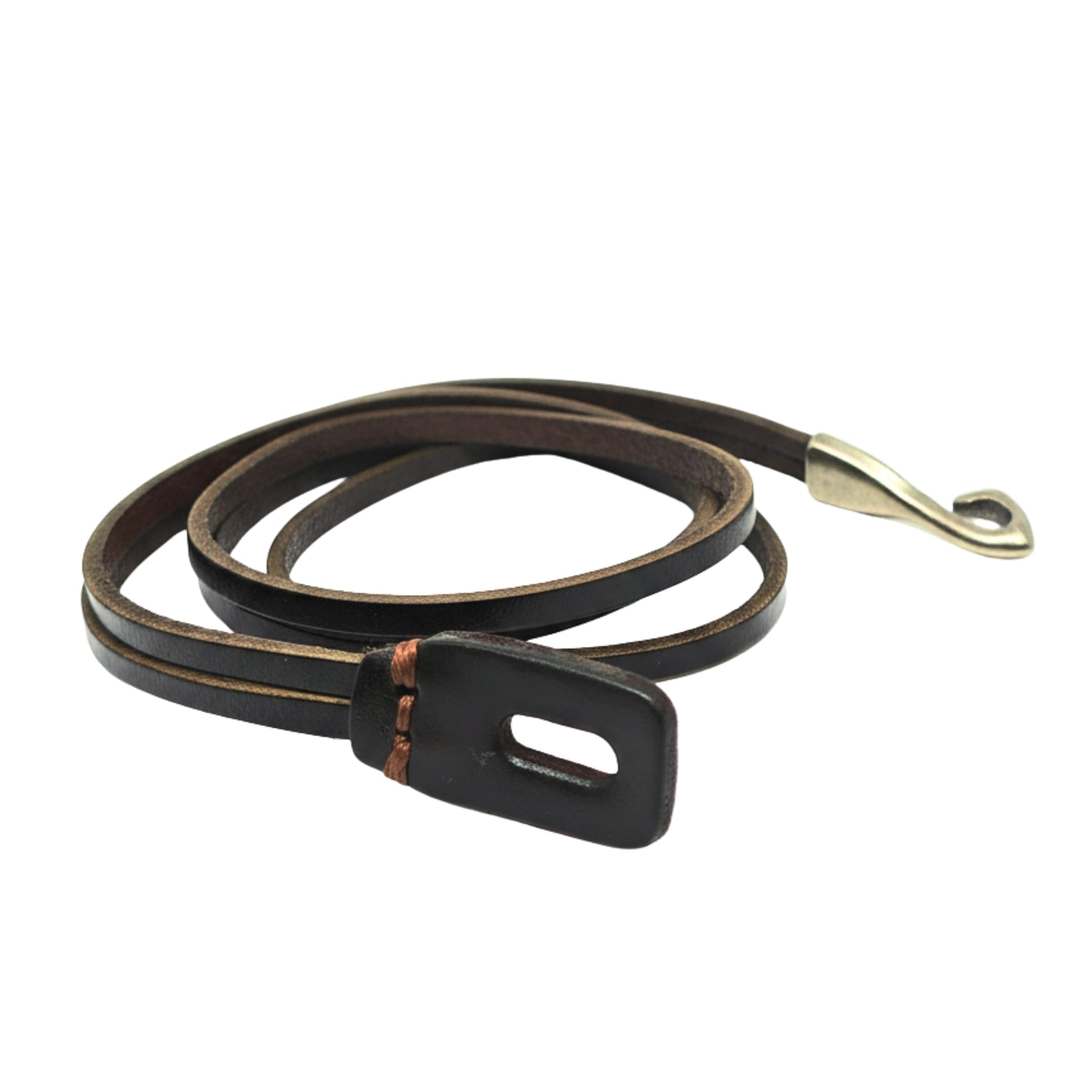 NOIR ANCHOR WRAP - 9mm Dark Brown Genuine Leather Adjustable Bracelet for Men & Boys (23 inch)-image-4