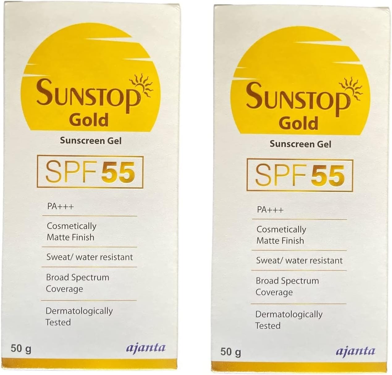 SUNSTOP GOLD SUNSCREEN SPF 55 [50GM] PACK-2