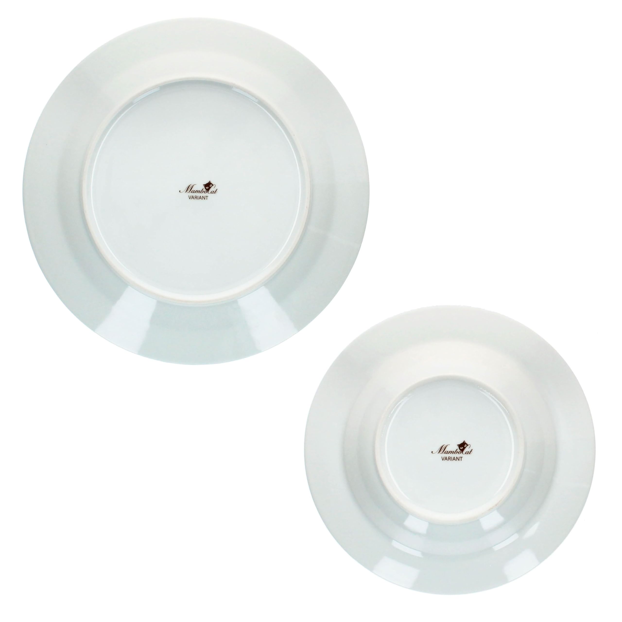 MamboCat Service de Table Variant Rouge 12 Pièces | Vaisselle en Porcelaine Colorée pour 6 Personnes | 6 Assiettes Creuses & 6 Assiettes Plates