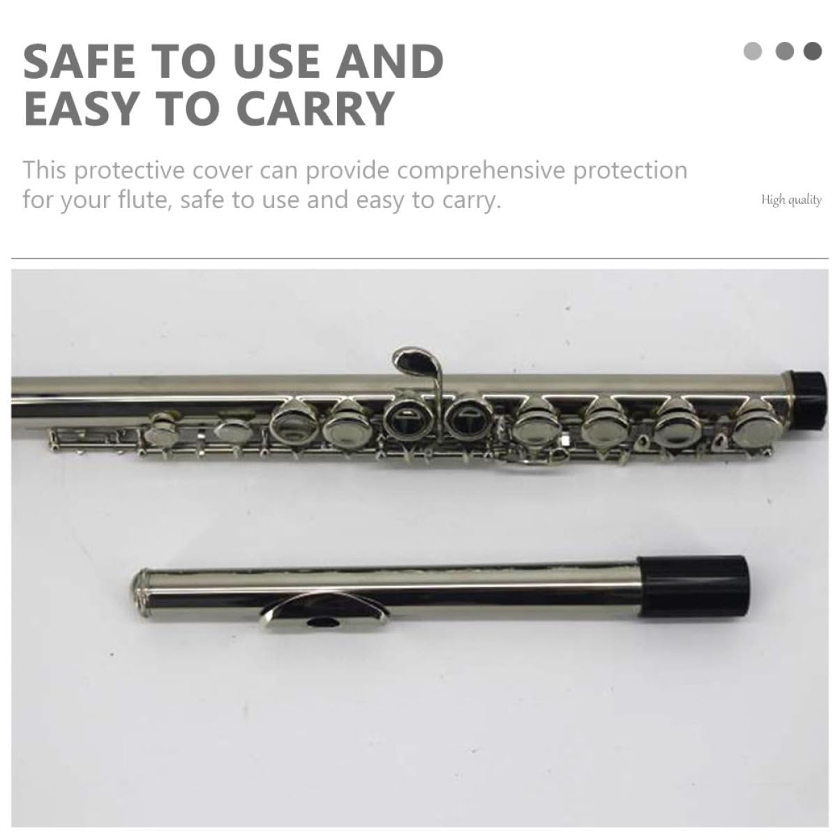 TOGEVAL Flute 10pcs Sleeves Flute Interface Protective Cover Musical Instrument Protection Product