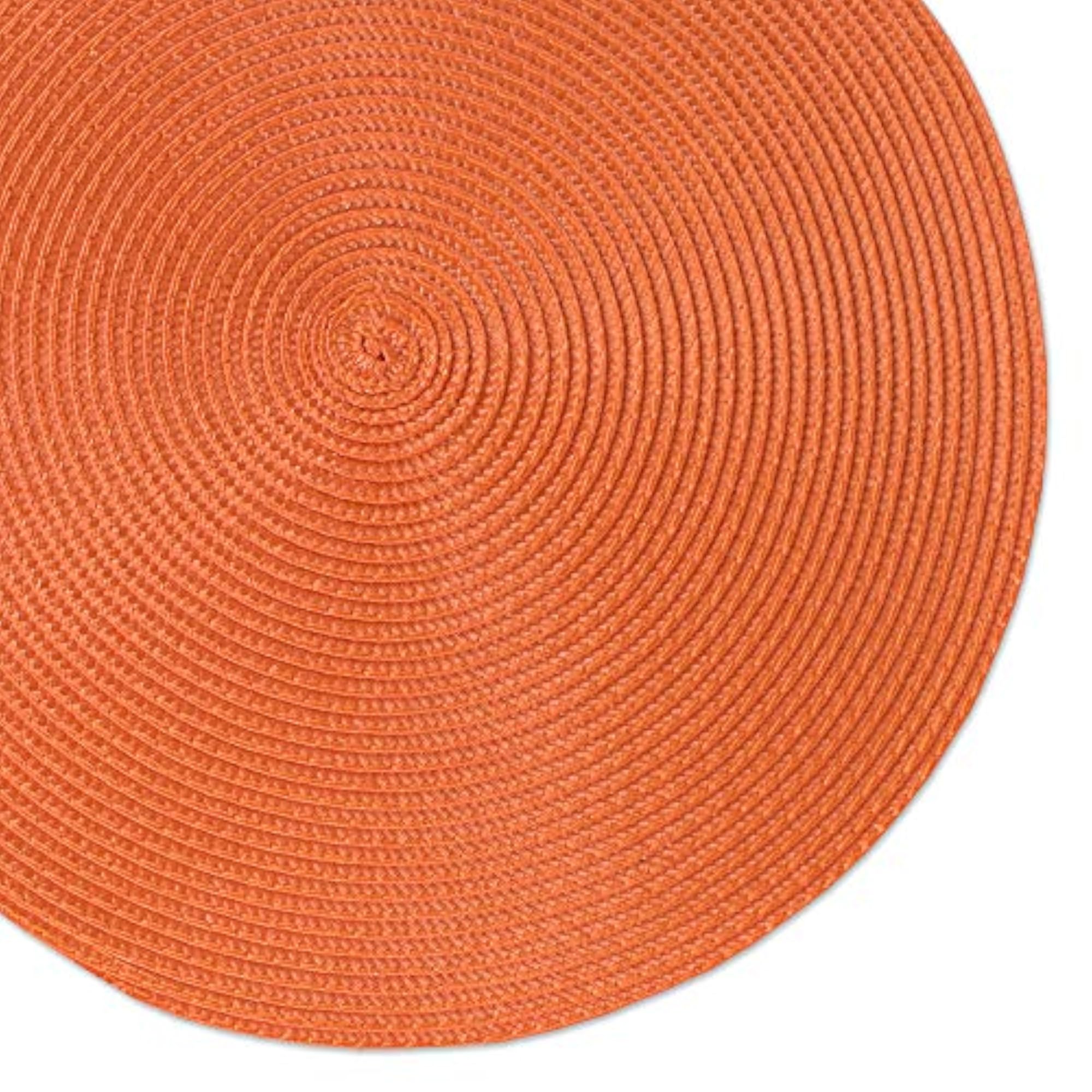Classic Woven Round Placemat for Indoor/Outdoor Table Settings