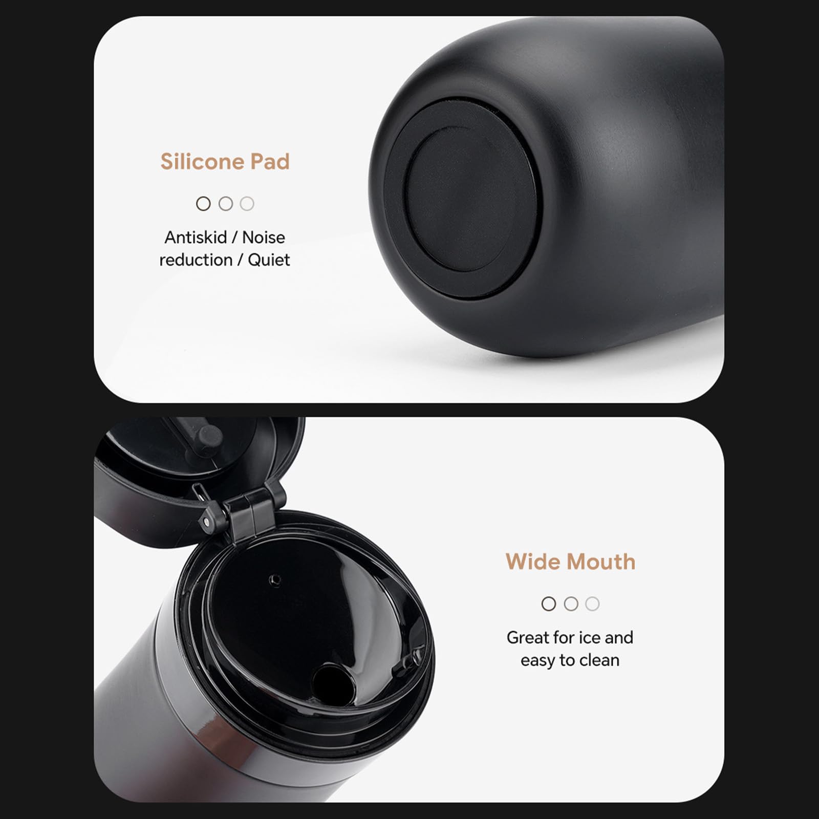Pressa da caffè portatile Tazza da caffè Pressa da caffè portatile funzionale con isolamento sottovuoto per studenti lavoratori a servizio singolo