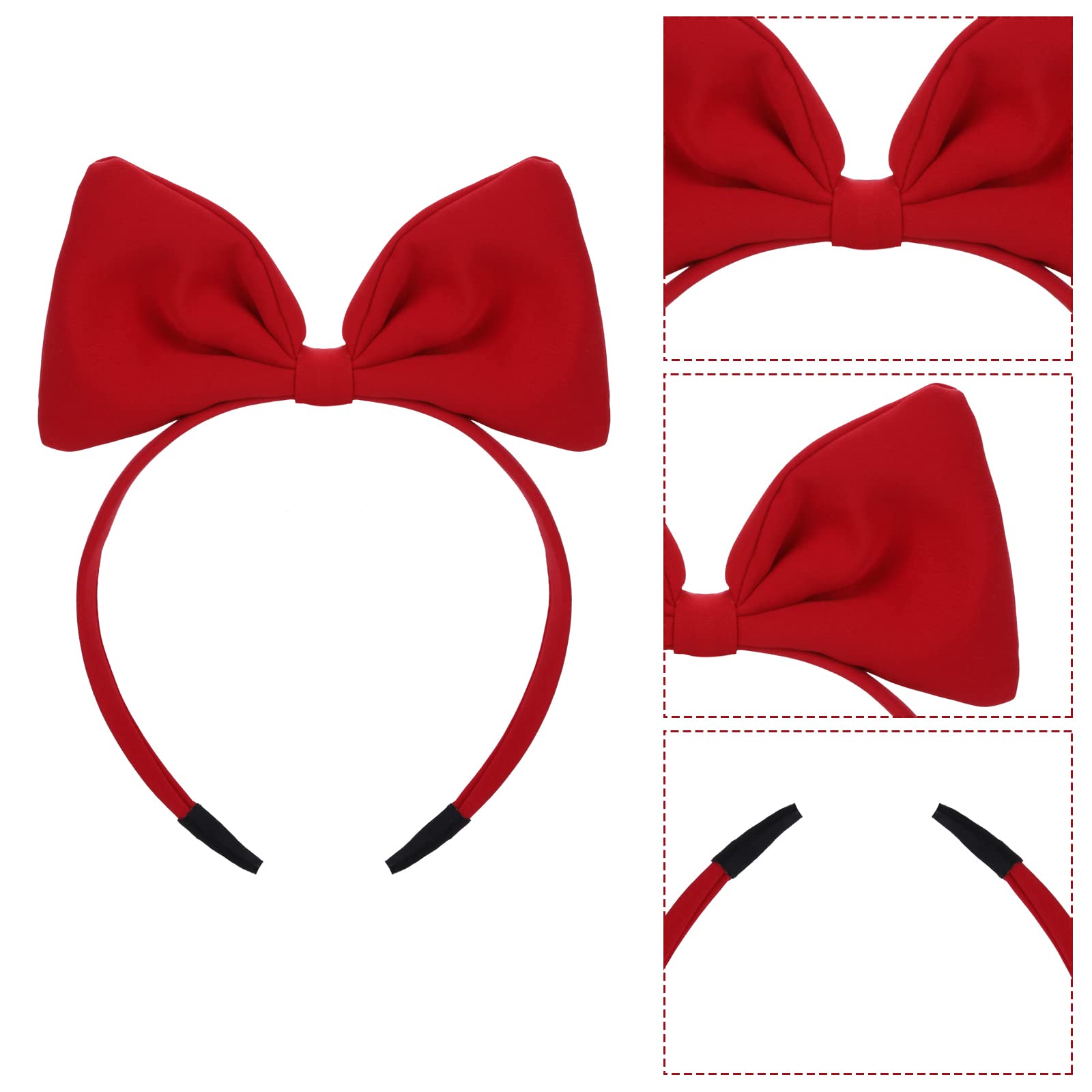 Haarband met strik voor vrouwen en meisjes - Perfect haaraccessoire voor feest en cosplay, kiki de kleine heks - rood