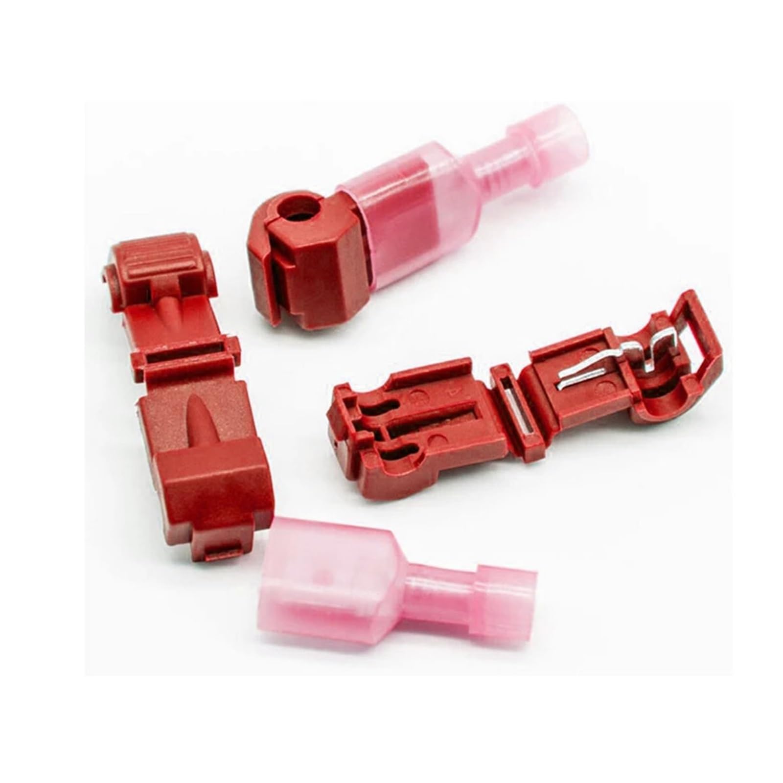 Elektrokabelverbinder, 22-10 AWG, Schnellverbinder, praktische Klemmen, Crimp, Rot, Blau und Gelb, 30 Stück