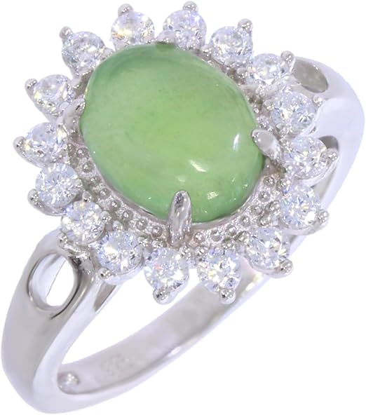 Bague 3002-PL En Pierre De Lune Véritable - Bijoux En Argent Rhodié Pour Femme