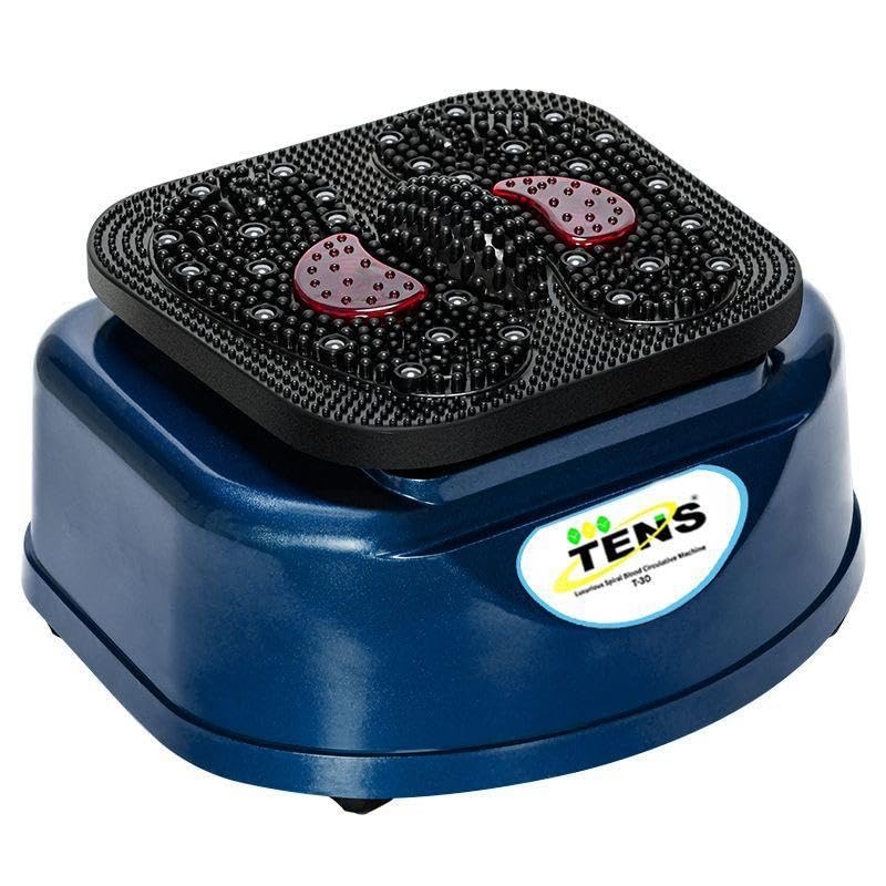 Sponsored Ad - T-30 Spiral Vibrating Massager Therapy Luxurious Blood Circulation Machine With Metal Body 28 Magnets With Infrared Lights 185 Watt With 2 Speed Control(Blue) With 2 Years Warranty