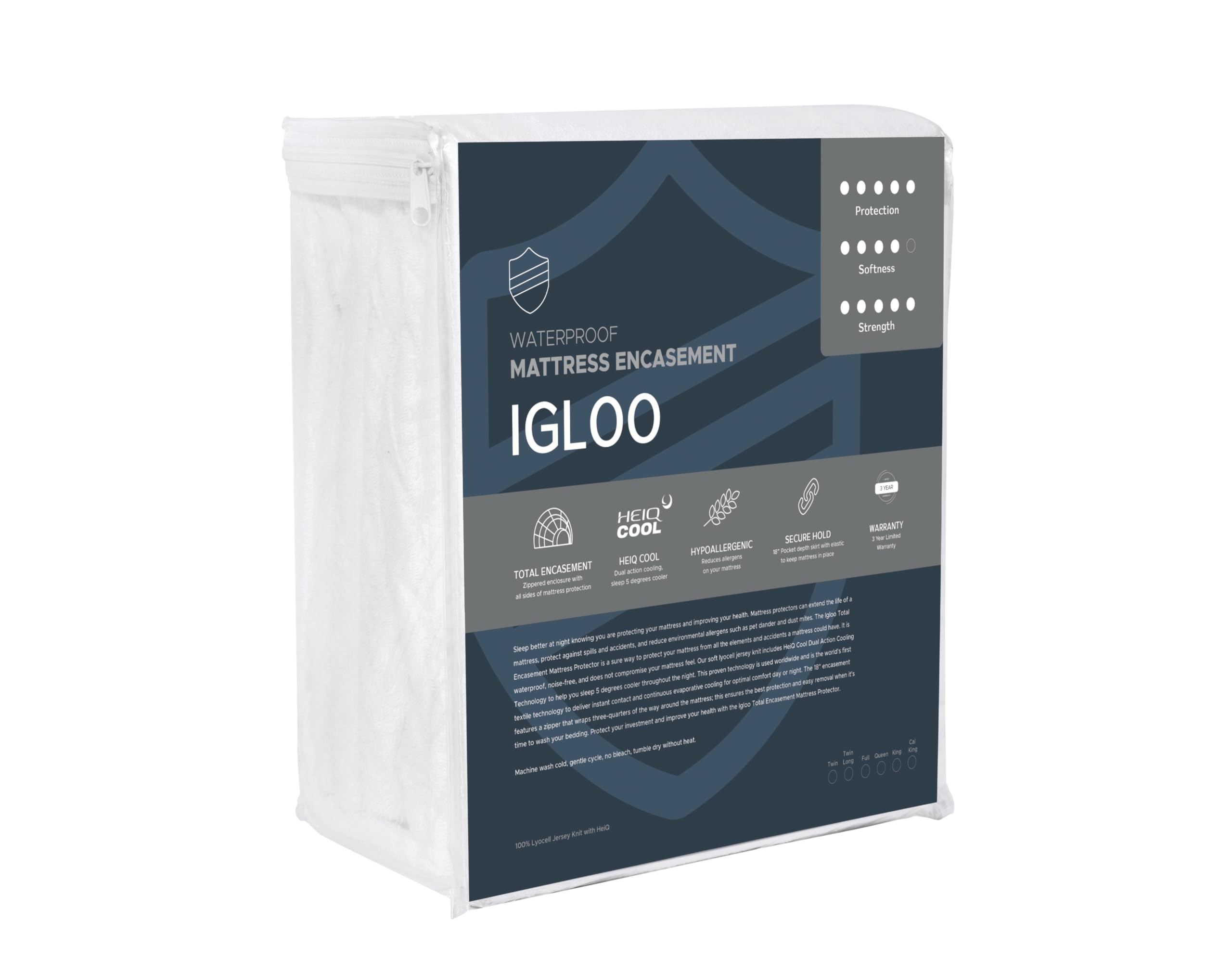 The Igloo Total Encasement Mattress Protector (Full)