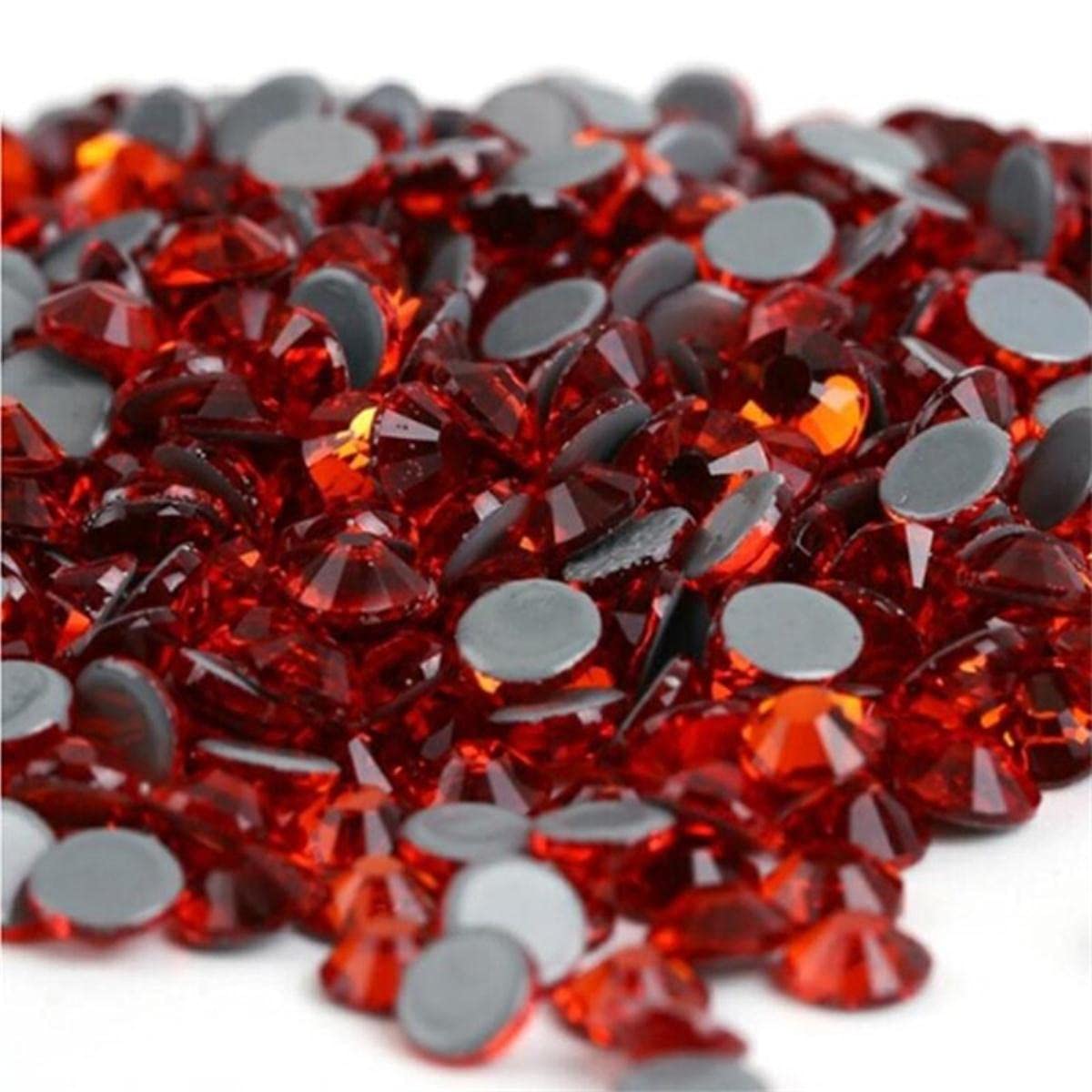 Tutte le taglie 40 colori Crystal AB Hotfix Strass, Vetro Strass Hotfix Ferro su strass per Nail Art Cucito e decorazione tessuto-Colori misti, ss30 288 pezzi