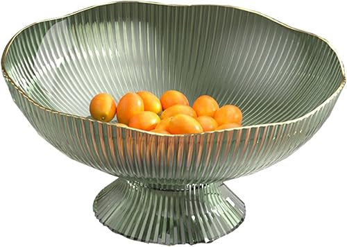 Zerodis Frutero decorativo con agujeros de drenaje, base desmontable, pedestal, frutero para mesa, encimera, cuencos decorativos de frutas para el