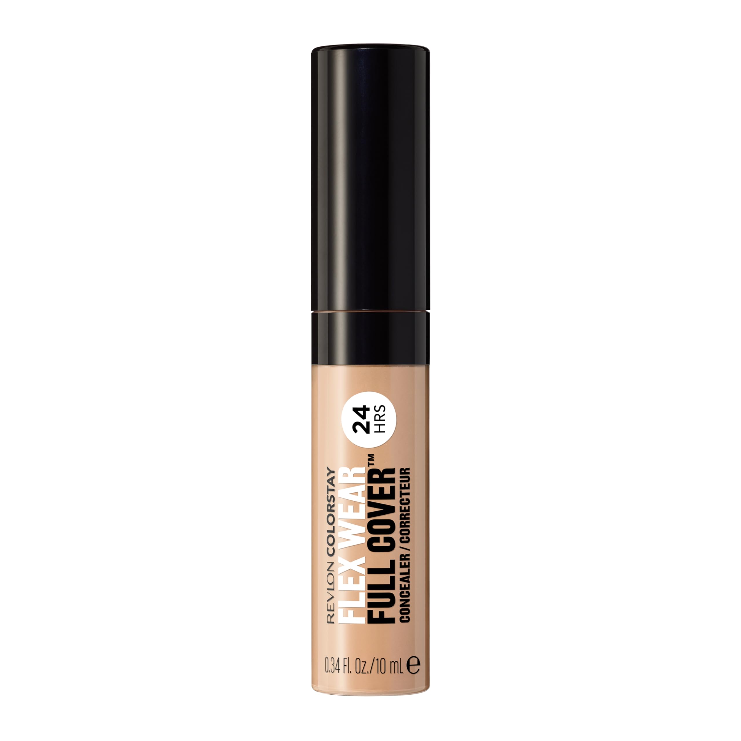 Revlon ColorStay Flex Wear, Full Cover Non-Creasing Concealer, Infused with Hyaluronic Acid & Vitamin E, Flexible Longwear, 030 Light Medium, 0.34 Fl Oz